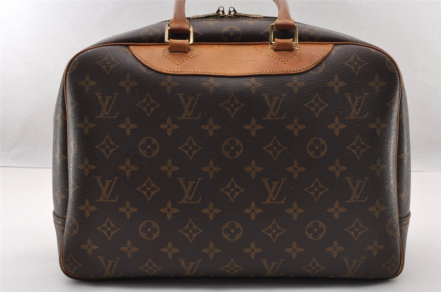 Authentic Louis Vuitton Monogram Deauville Hand Bag M47270 LV 2979I