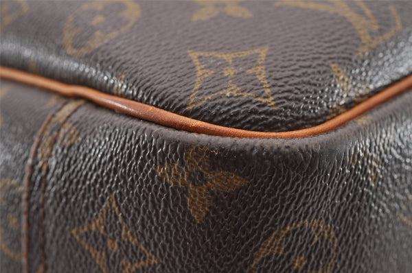 Authentic Louis Vuitton Monogram Deauville Hand Bag M47270 LV 2979I