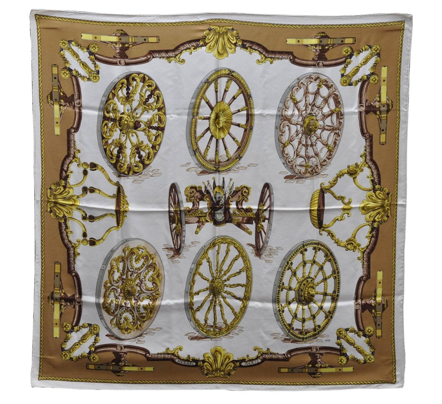 Authentic HERMES Carre 90 Scarf 