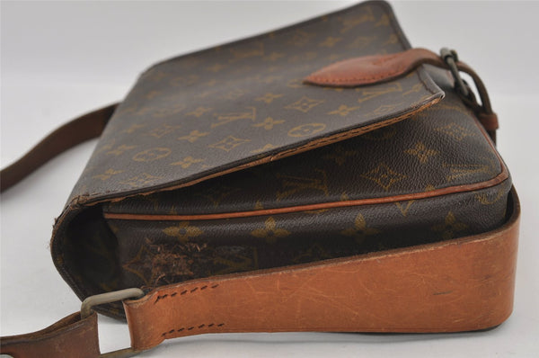 Authentic Louis Vuitton Monogram Cartouchiere GM Shoulder Bag Old Model 2980I