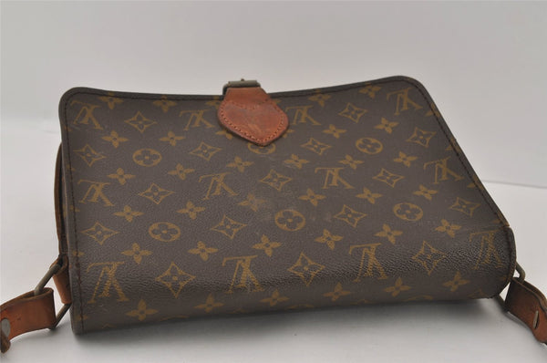 Authentic Louis Vuitton Monogram Cartouchiere GM Shoulder Bag Old Model 2980I