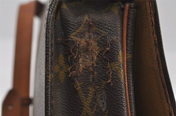 Authentic Louis Vuitton Monogram Cartouchiere GM Shoulder Bag Old Model 2980I