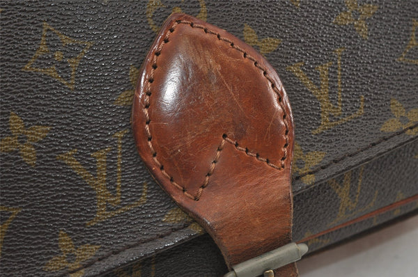 Authentic Louis Vuitton Monogram Cartouchiere GM Shoulder Bag Old Model 2980I