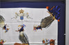 Authentic HERMES Carre 90 Scarf "Chasse a VOL" Silk Blue 2981D