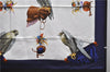 Authentic HERMES Carre 90 Scarf "Chasse a VOL" Silk Blue 2981D