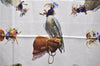 Authentic HERMES Carre 90 Scarf "Chasse a VOL" Silk Blue 2981D