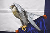 Authentic HERMES Carre 90 Scarf "Chasse a VOL" Silk Blue 2981D
