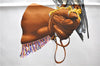 Authentic HERMES Carre 90 Scarf "Chasse a VOL" Silk Blue 2981D