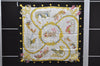 Authentic HERMES Carre 90 Scarf "Plumes et Grelots" Silk Black 2982D