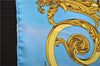 Authentic HERMES Carre 90 Scarf "LES TUILERIES" Silk Light Blue 2983D