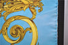 Authentic HERMES Carre 90 Scarf "LES TUILERIES" Silk Light Blue 2983D