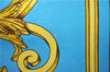 Authentic HERMES Carre 90 Scarf "LES TUILERIES" Silk Light Blue 2983D