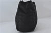 Authentic CHANEL New Travel Line Shoulder Tote Bag Nylon Leather Black 2983E