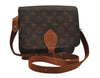 Authentic Louis Vuitton Monogram Cartouchiere MM M51253 Shoulder Cross Bag 2983I