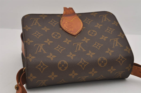 Authentic Louis Vuitton Monogram Cartouchiere MM M51253 Shoulder Cross Bag 2983I