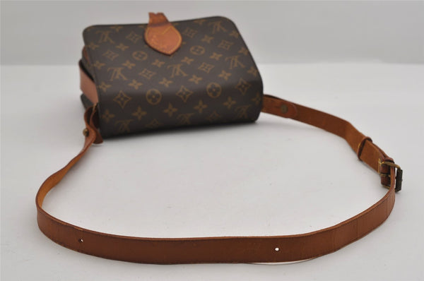Authentic Louis Vuitton Monogram Cartouchiere MM M51253 Shoulder Cross Bag 2983I