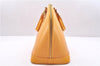 Authentic Louis Vuitton Epi Alma PM Hand Bag Yellow M52149 LV 2984E