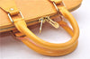 Authentic Louis Vuitton Epi Alma PM Hand Bag Yellow M52149 LV 2984E