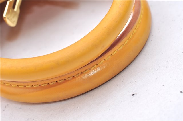 Authentic Louis Vuitton Epi Alma PM Hand Bag Yellow M52149 LV 2984E