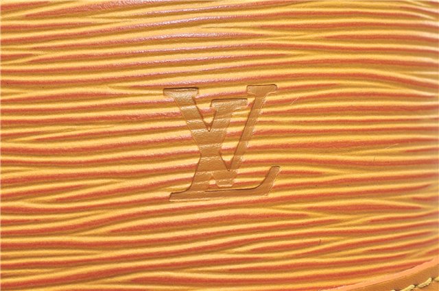 Authentic Louis Vuitton Epi Alma PM Hand Bag Yellow M52149 LV 2984E