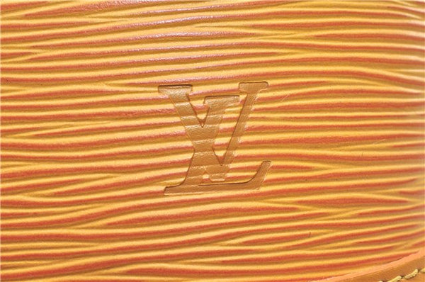 Authentic Louis Vuitton Epi Alma PM Hand Bag Yellow M52149 LV 2984E