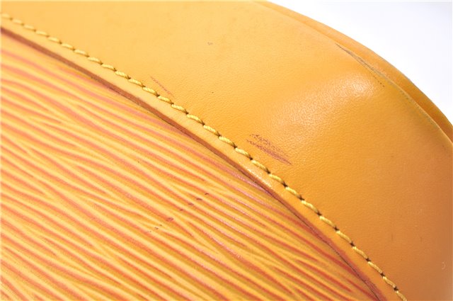 Authentic Louis Vuitton Epi Alma PM Hand Bag Yellow M52149 LV 2984E