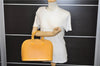 Authentic Louis Vuitton Epi Alma PM Hand Bag Yellow M52149 LV 2984E