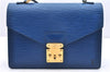 Authentic Louis Vuitton Epi Concorde Hand Bag Blue M52135 LV Junk 2986E