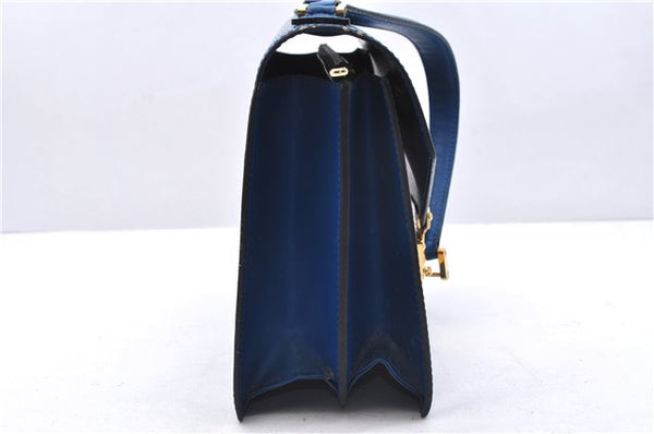 Authentic Louis Vuitton Epi Concorde Hand Bag Blue M52135 LV Junk 2986E