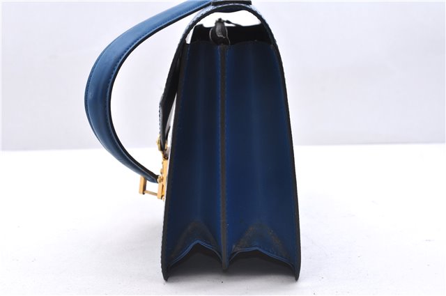 Authentic Louis Vuitton Epi Concorde Hand Bag Blue M52135 LV Junk 2986E