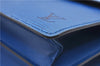 Authentic Louis Vuitton Epi Concorde Hand Bag Blue M52135 LV Junk 2986E