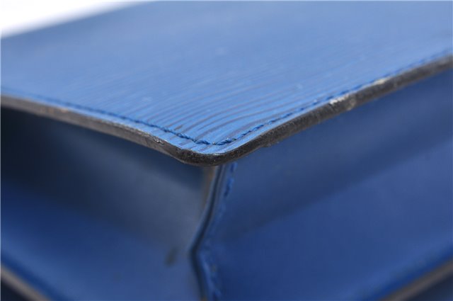 Authentic Louis Vuitton Epi Concorde Hand Bag Blue M52135 LV Junk 2986E