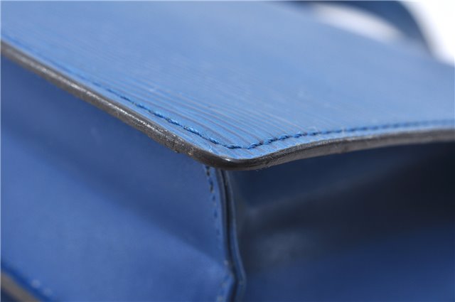 Authentic Louis Vuitton Epi Concorde Hand Bag Blue M52135 LV Junk 2986E