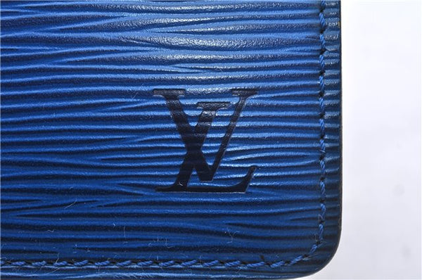 Authentic Louis Vuitton Epi Concorde Hand Bag Blue M52135 LV Junk 2986E