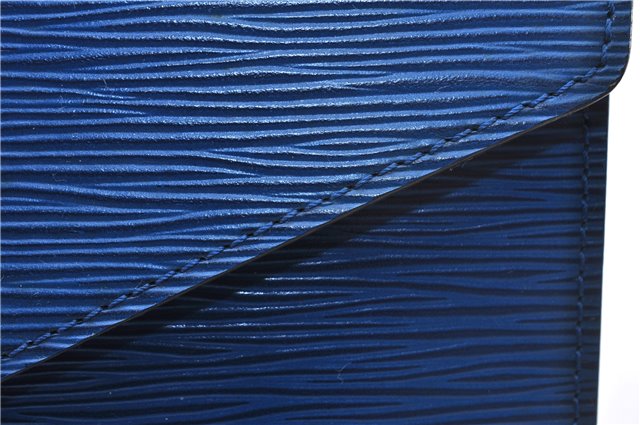 Authentic Louis Vuitton Epi Concorde Hand Bag Blue M52135 LV Junk 2986E