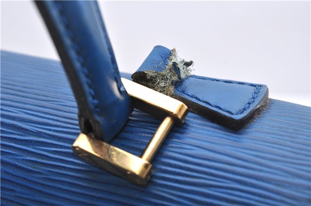 Authentic Louis Vuitton Epi Concorde Hand Bag Blue M52135 LV Junk 2986E