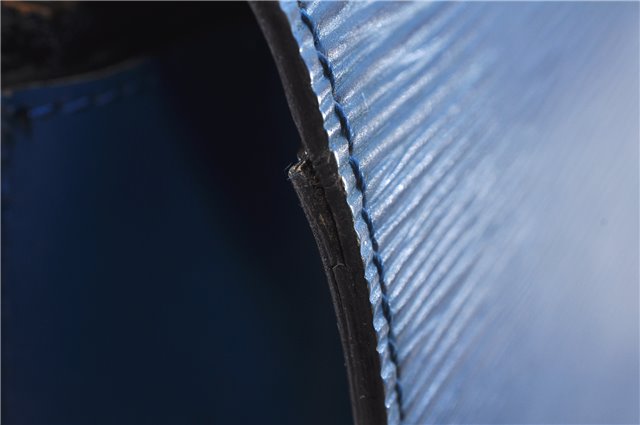 Authentic Louis Vuitton Epi Concorde Hand Bag Blue M52135 LV Junk 2986E