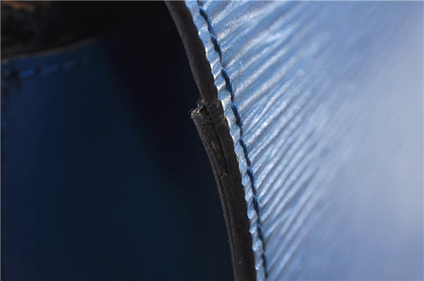 Authentic Louis Vuitton Epi Concorde Hand Bag Blue M52135 LV Junk 2986E