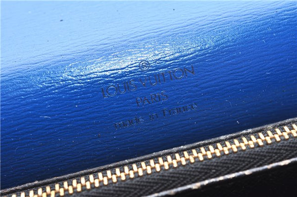 Authentic Louis Vuitton Epi Concorde Hand Bag Blue M52135 LV Junk 2986E