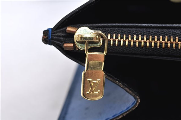 Authentic Louis Vuitton Epi Concorde Hand Bag Blue M52135 LV Junk 2986E