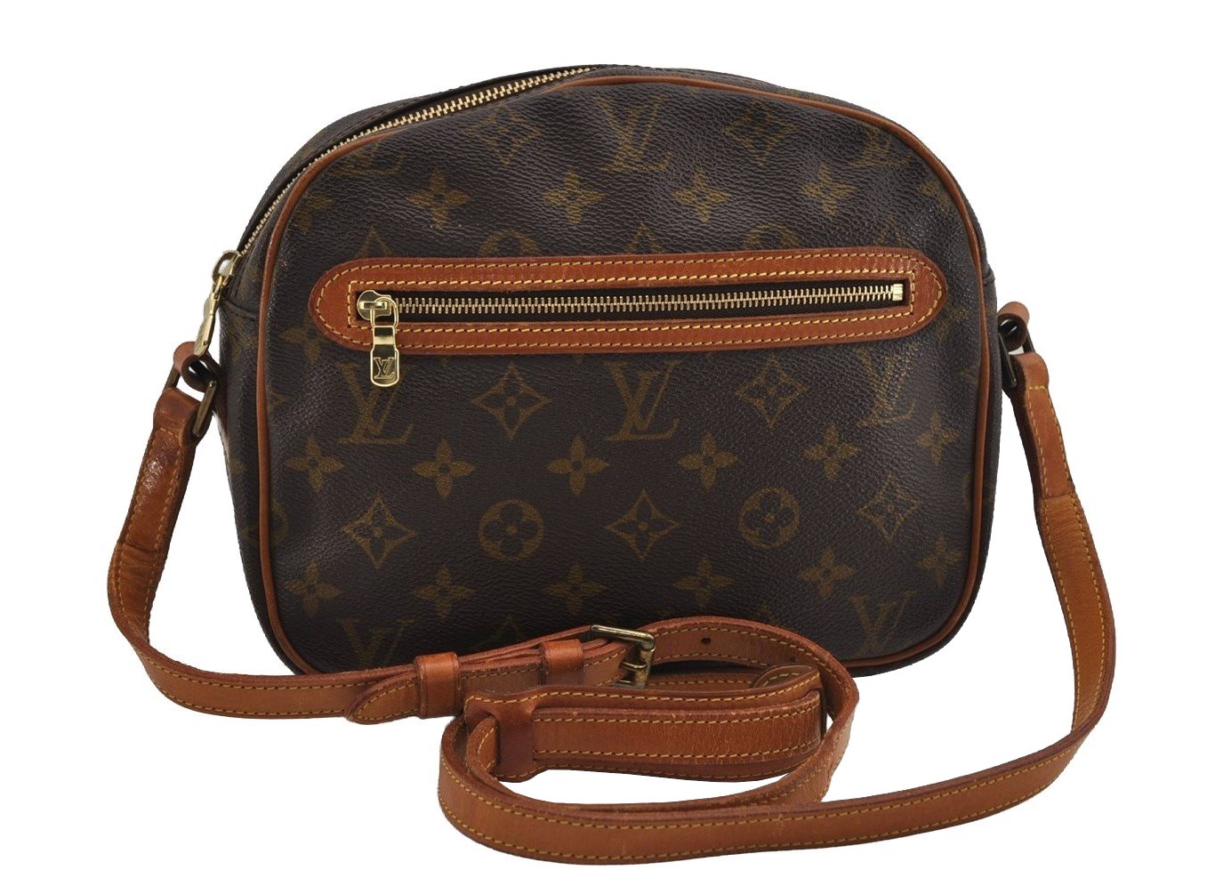Authentic Louis Vuitton Monogram Senlis Shoulder Cross Bag Old Model LV 2986I