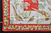Authentic HERMES Carre 90 Scarf "La Vie Au Grand Air" Silk Red 2987D