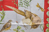 Authentic HERMES Carre 90 Scarf "La Vie Au Grand Air" Silk Red 2987D