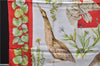 Authentic HERMES Carre 90 Scarf "La Vie Au Grand Air" Silk Red 2987D
