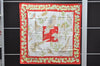 Authentic HERMES Carre 90 Scarf "La Vie Au Grand Air" Silk Red 2987D