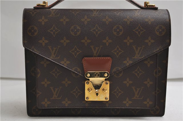 Authentic Louis Vuitton Monogram Monceau 2Way Shoulder Hand Bag M51185 LV 2987E