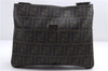 Authentic FENDI Zucca Vintage Shoulder Cross Body Bag Purse PVC Brown 2988E