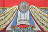 Authentic HERMES Carre 90 Scarf "L'ATLANTIDE" Silk Red 2989D