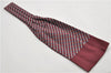 Authentic HERMES Ascot Tie Necktie Chain Pattern Silk Purple Box 2989E