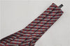 Authentic HERMES Ascot Tie Necktie Chain Pattern Silk Purple Box 2989E